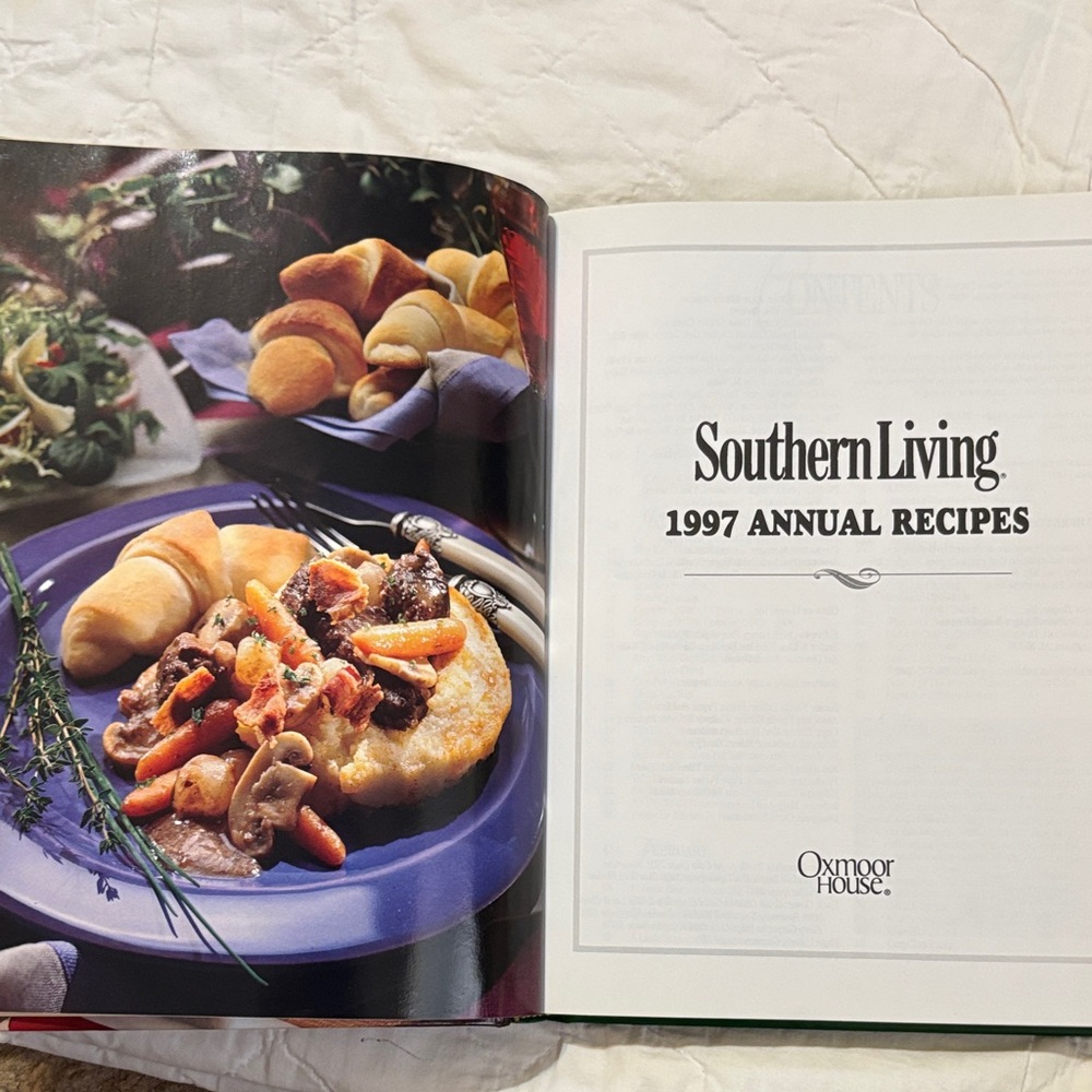 Southern Living 1997 Annual Recipes Cookbook - Red and Yellow Cover - Picture 2 of 3